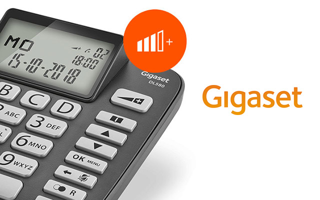 Gigaset DL580 Telefono Fijo para Pared o Sobremesa - Manos Libres -  Pantalla 3 Lineas - Teclas Grandes de GIGASET en Telefonos fijos e  inalambricos DECT Erson Tecnología